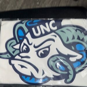 NC Tarheels Ram Mascot Graphic T-Shirt Handcrafted NIP